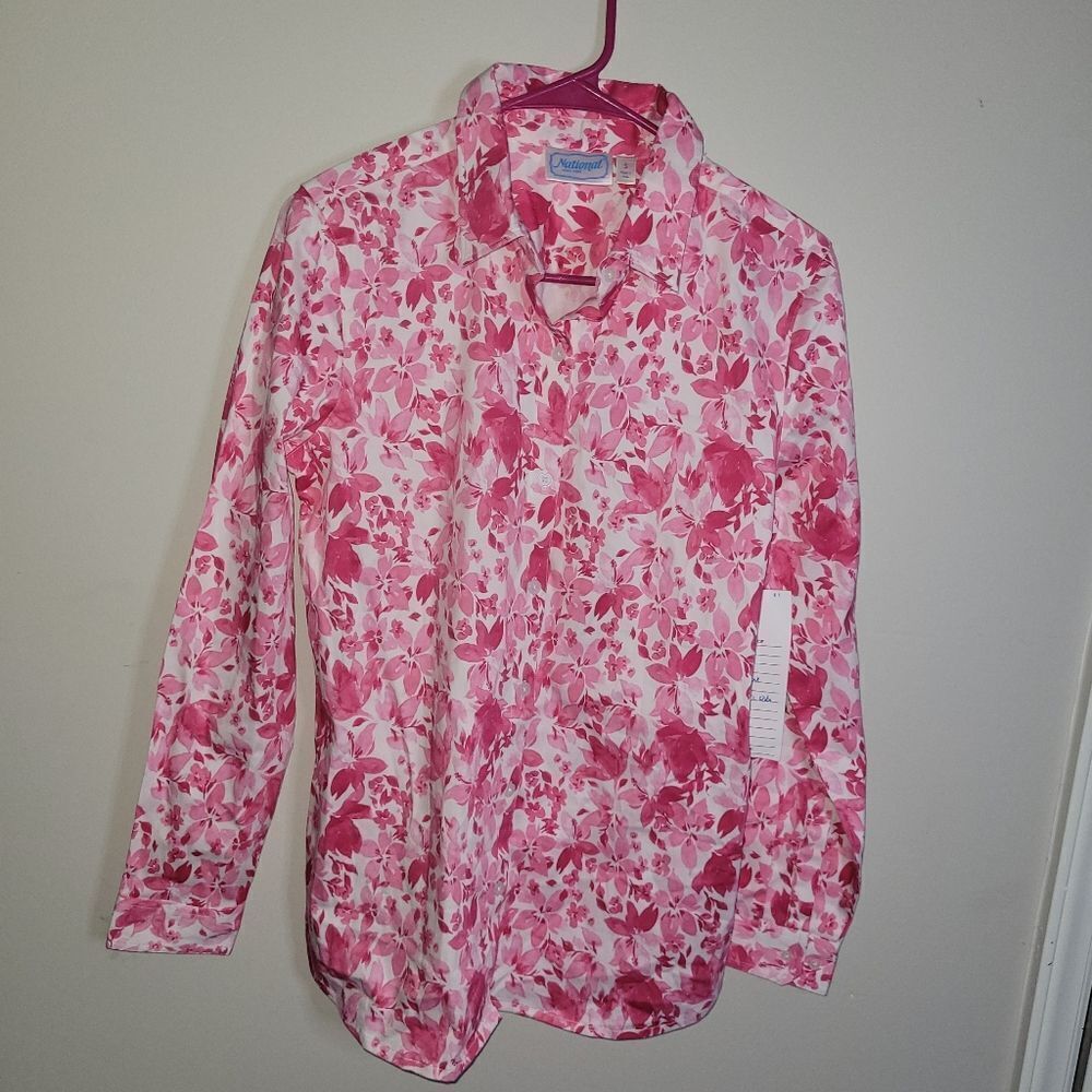 🌴Vintage NATIONAL SINCE 1952 BUTTON DOWN  SHIRT